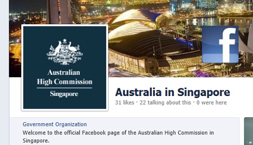 The Australian High Commission, is on Facebook